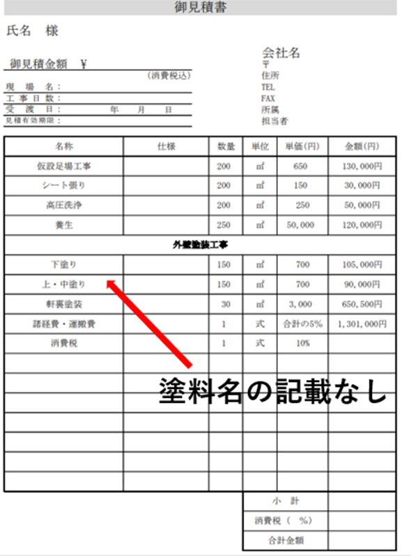 外壁塗装の見積もりの注意点とは 見積もり書の見方とチェックポイントを解説 不動産プラザ