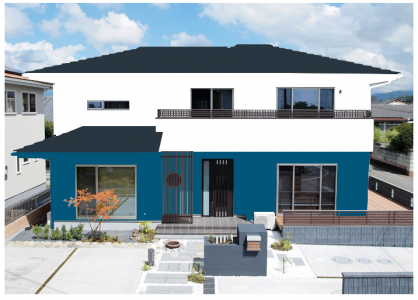 グッドホームのベタ貼りのシミュレーション