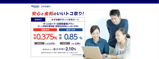 みずほ銀行住宅ローン