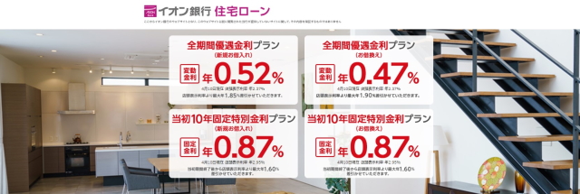 イオン銀行住宅ローン