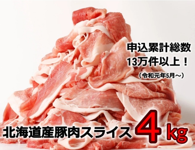 北海道産の豚肉 スライス